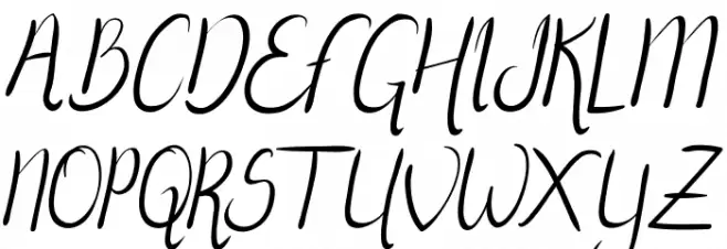 Herist DEMO Italic 字体 大写