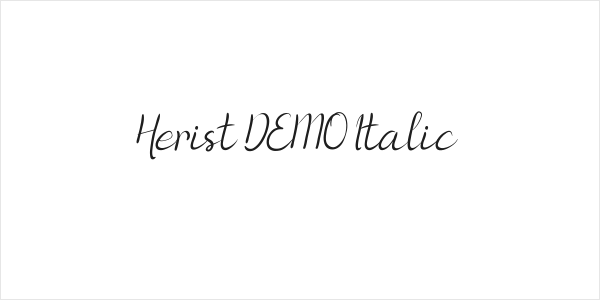 Herist DEMO Italic Logo