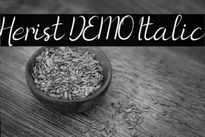Herist DEMO Italic Font examples