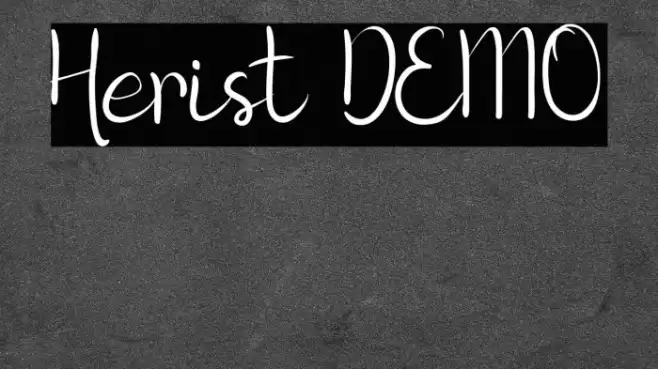Herist DEMO Font examples