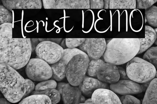 Herist DEMO Font examples