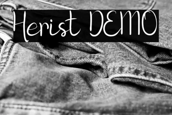 Herist DEMO Font examples