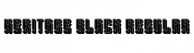 Heritage Black Regular  Descarca Fonturi Gratis