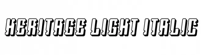 Heritage Light Italic  Descarca Fonturi Gratis