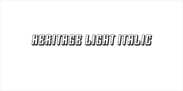 Heritage Light Italic Logo