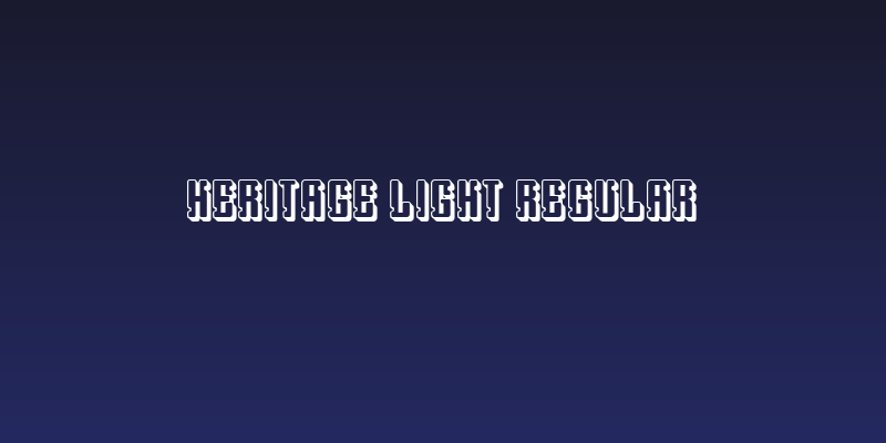 Heritage Light Regular Social Header
