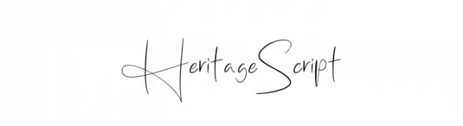 Heritage Script  Frei Schriftart Herunterladen