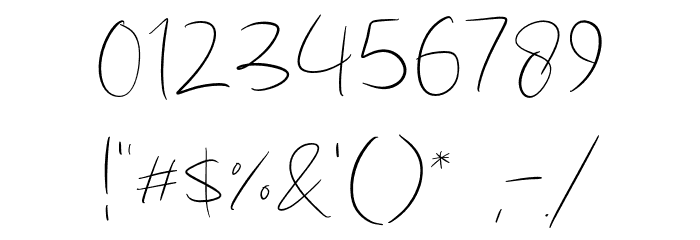 Heritage Script Font OTHER CHARS
