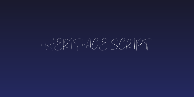 Heritage Script Social Header