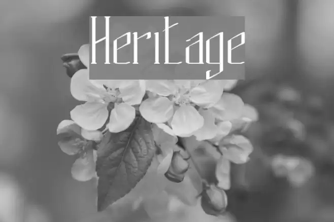 Heritage Font examples