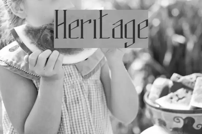 Heritage Font examples