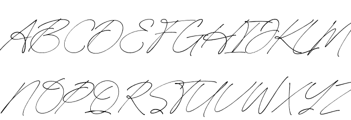 HeritageSignature-Regular Font UPPERCASE