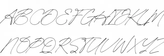 HeritageSignature-Regular Font Litere mari