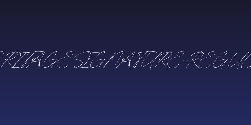 HeritageSignature-Regular Social Header