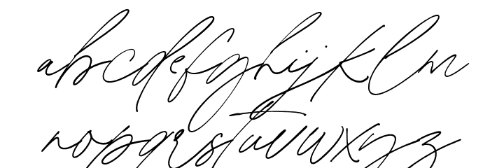 HeritageSignature-Regular Font LOWERCASE