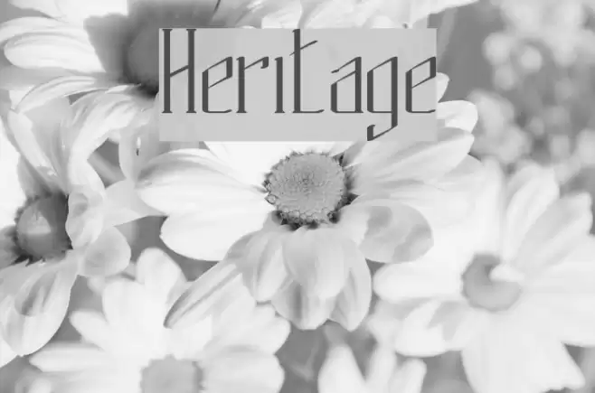 Heritage Font examples