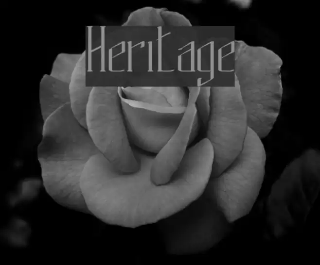 Heritage Font examples