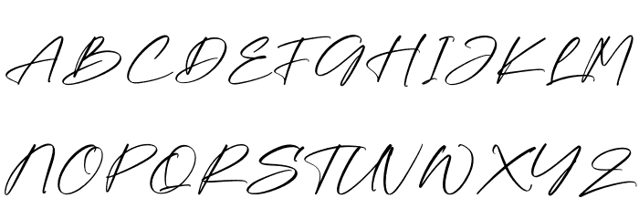 Herittage Font UPPERCASE