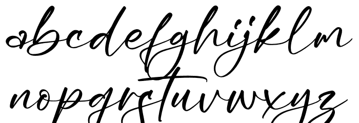 Herittage Font LOWERCASE