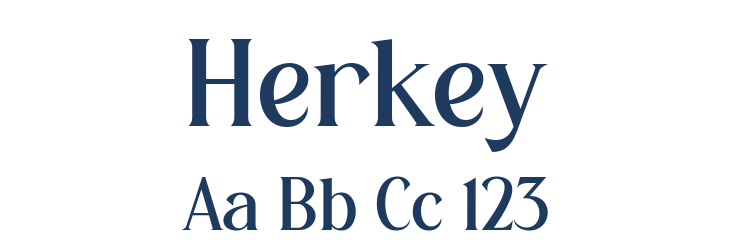 Herkey Font Preview