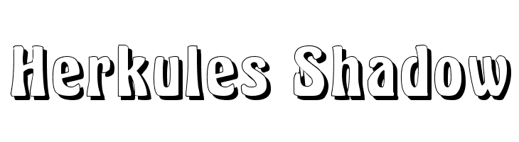 Herkules Shadow Font