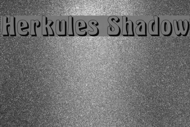 Herkules Shadow Font examples