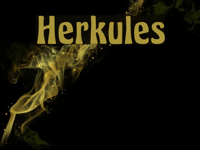 Herkules Font examples