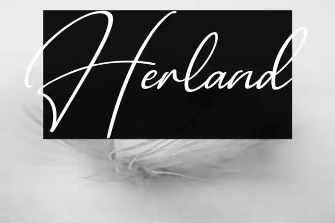 Herland Font examples