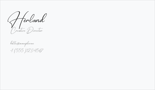 Herland Business Card