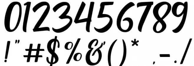 Herlia Font OTHER CHARS