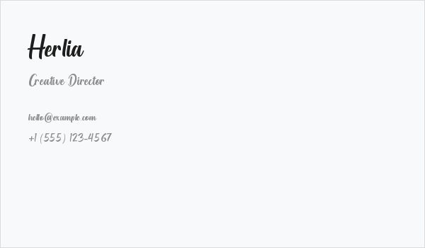 Herlia Business Card