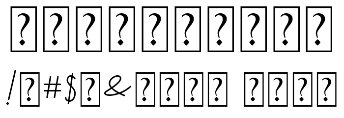 Herliana Font OTHER CHARS