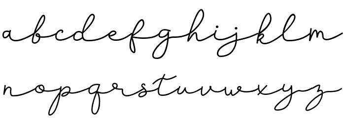 Herliana Font LOWERCASE