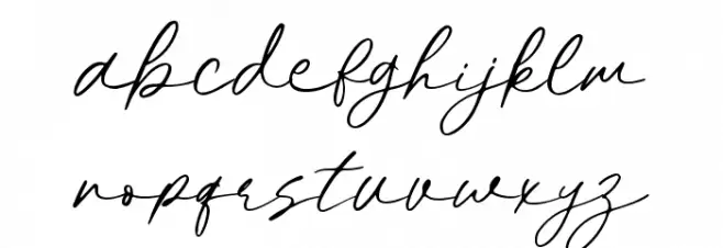 Herlianty फ़ॉन्ट लोअरकेस