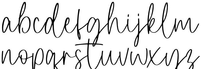 Herlina 字体 小写