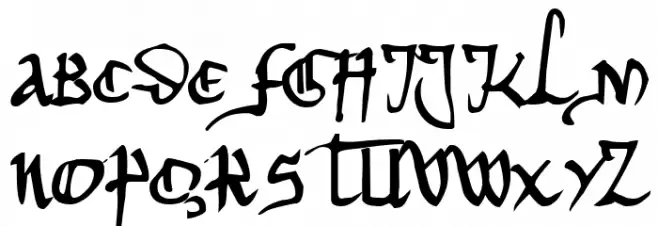 Herman Decanus AH Schriftart Groß