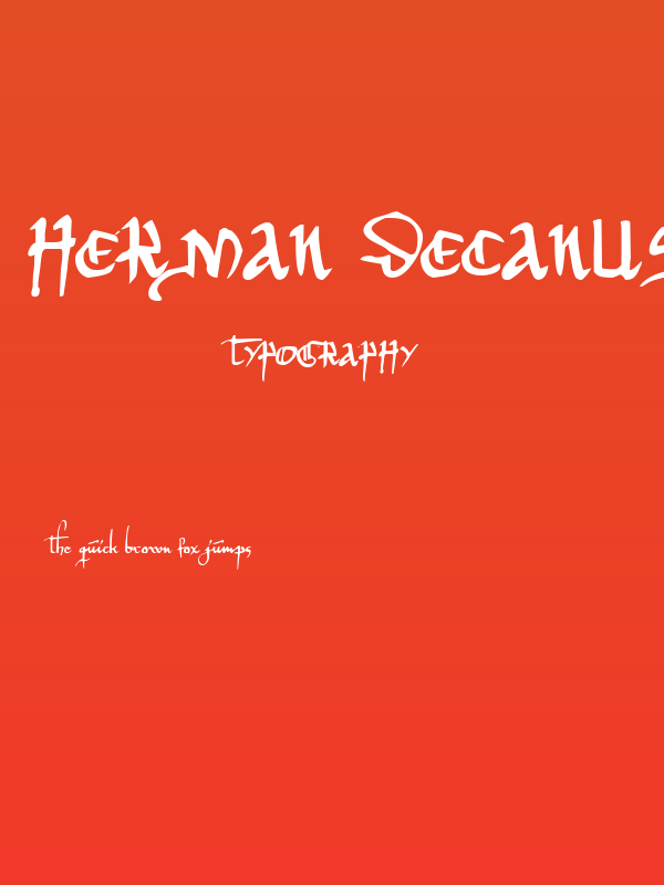 Herman Decanus AH Poster