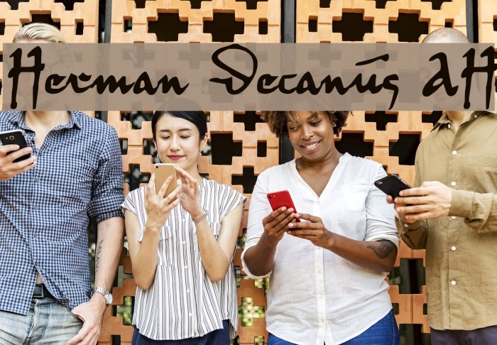 Herman Decanus AH Font examples