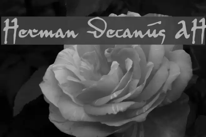 Herman Decanus AH Font examples