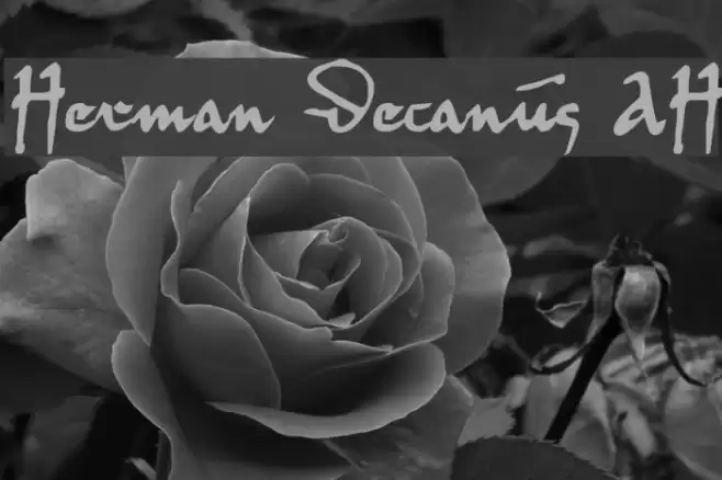 Herman Decanus AH Font examples