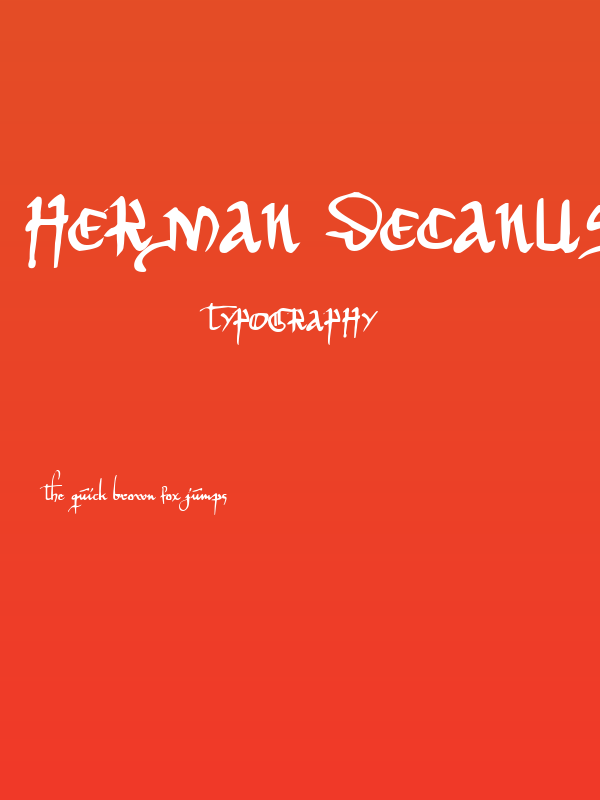 Herman Decanus AH Poster