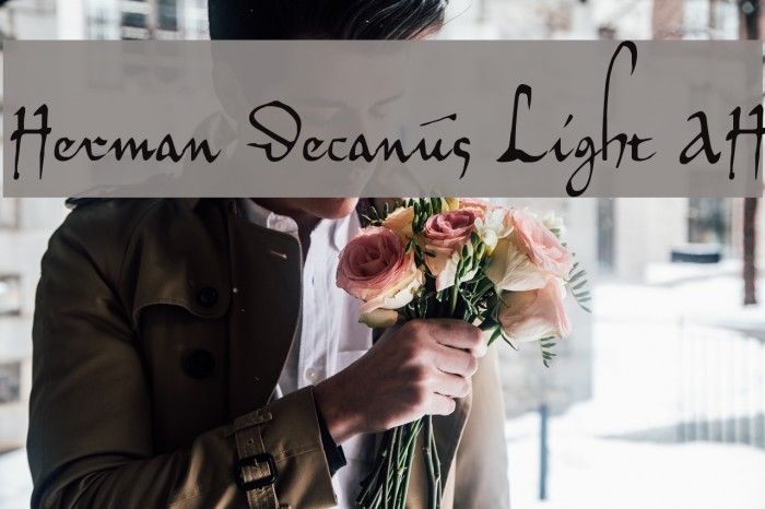 Herman Decanus Light AH Font examples