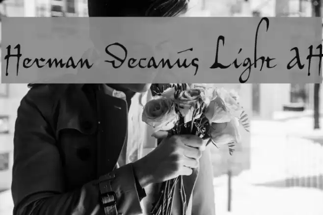 Herman Decanus Light AH Font examples