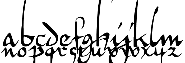 Herman Decanus Light AH Font LOWERCASE