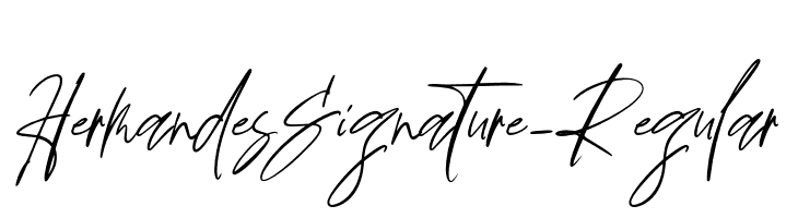 HermandesSignature-Regular Font