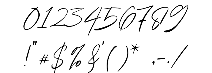 HermandesSignature-Regular Font Alte caractere