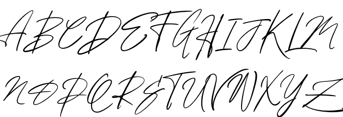 HermandesSignature-Regular Font Litere mari