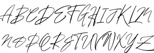 HermandesSignature-Regular Schriftart Groß