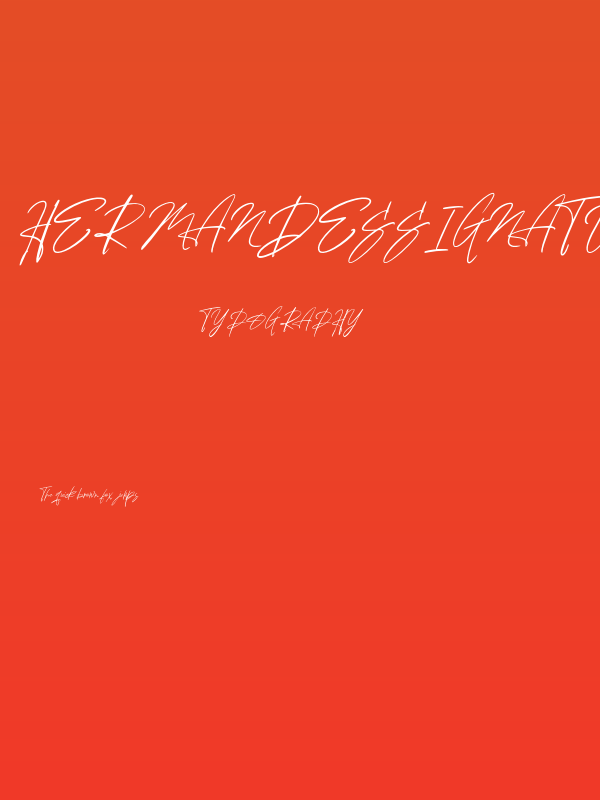 HermandesSignature-Regular Poster