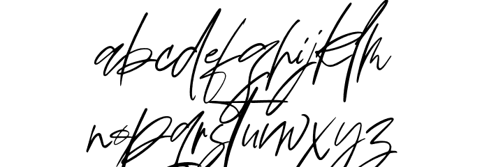 HermandesSignature-Regular Font Litere mici